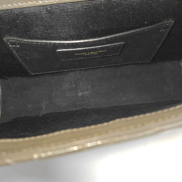 ENVELOPE Small Quilted Calfskin Gray