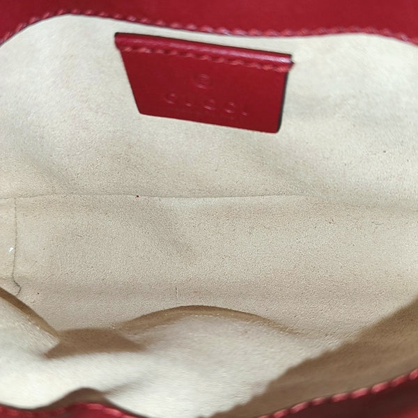 GG Marmont Mini Quilted Calfskin Red