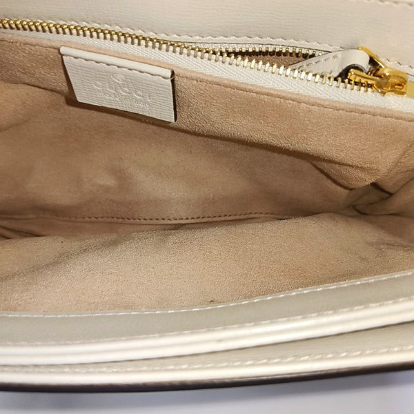 Horsebit 1955 Lona recubierta con monograma pequeño beige