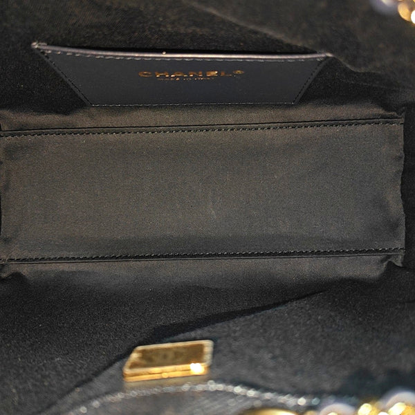 CHANEL 25 Quilted Denim Blue