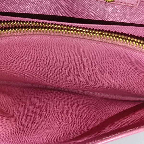 Fold Wallet Saffiano Calfskin Red