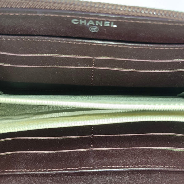 Grained Calfskin Wallet Red