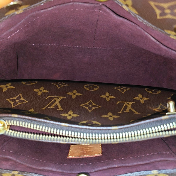 MONTAIGNE BB Monogram Coated Canvas Brown