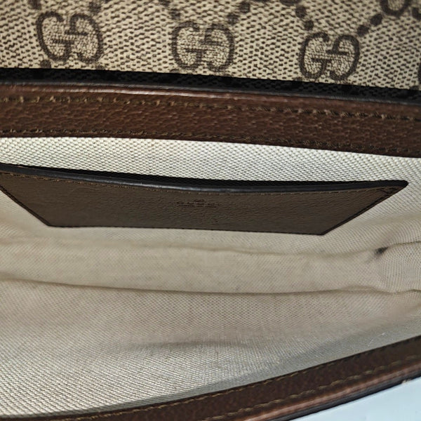 Ophidia Small Monogram Coated Canvas Beige