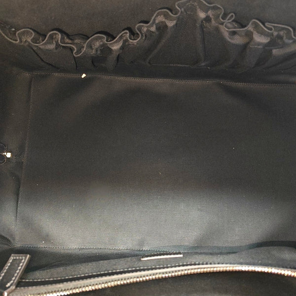 Monogram Coated Canvas Shoulder Bag Black