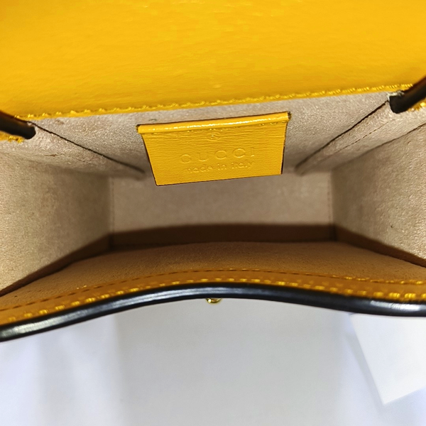 Authenticated pre-owned Horsebit 1955 Mini Calfskin Yellow - Crossbody Bag at Looply