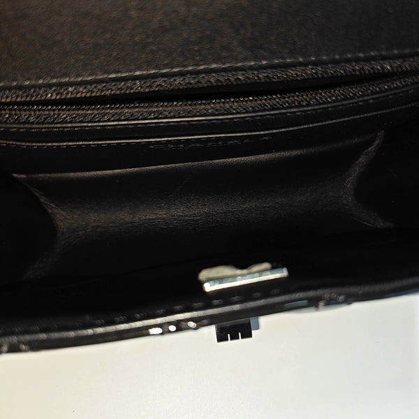 2.55 224 (mini) Quilted Patent Calfskin Black