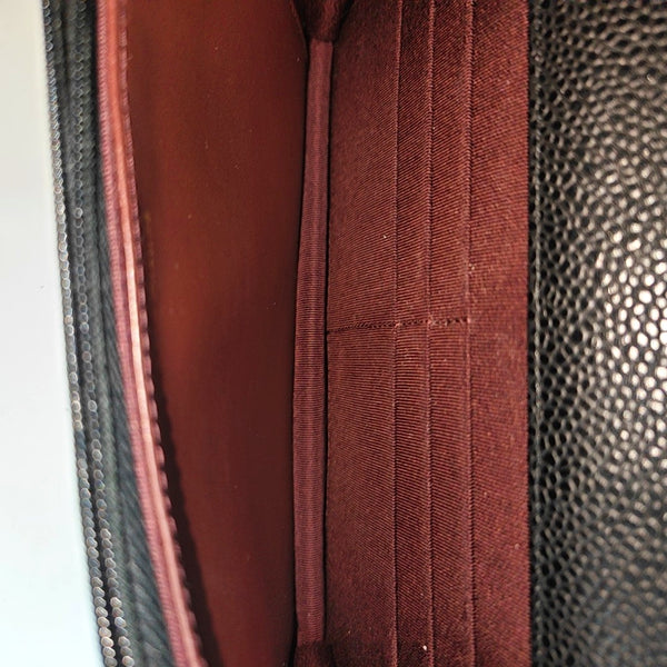 WOC Quilted Grained Calfskin Black