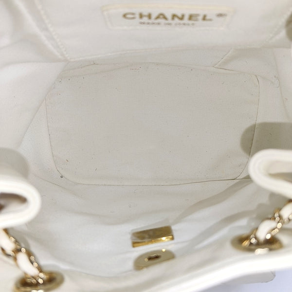 DUMA Small Quilted Lambskin White