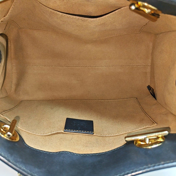 Padlock Small Monogram Coated Canvas Beige