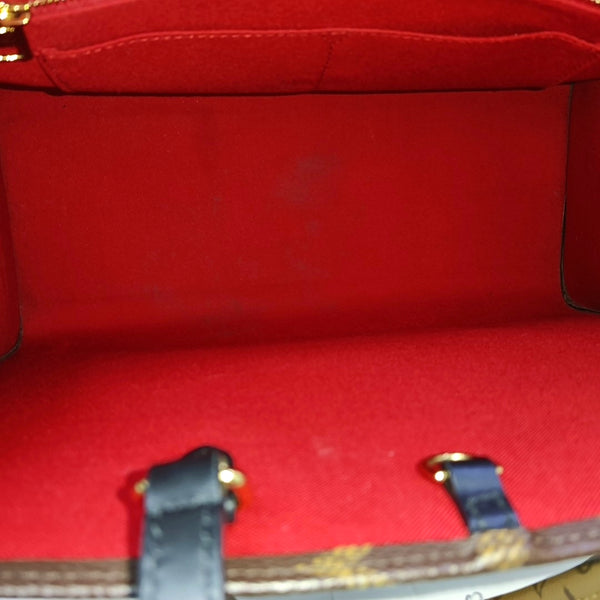 ONTHEGO MM Monogram Coated Canvas Brown