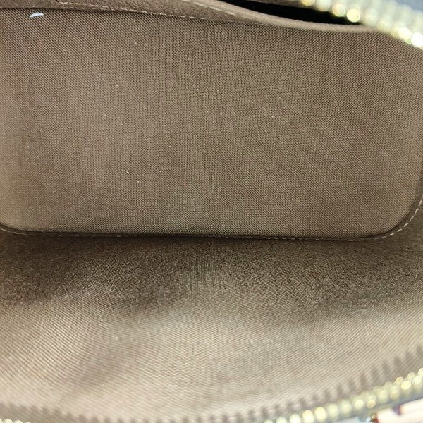 ALMA BB Monogram Coated Canvas Brown