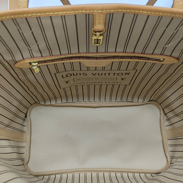 NEVERFULL MM Monogram Coated Canvas Brown