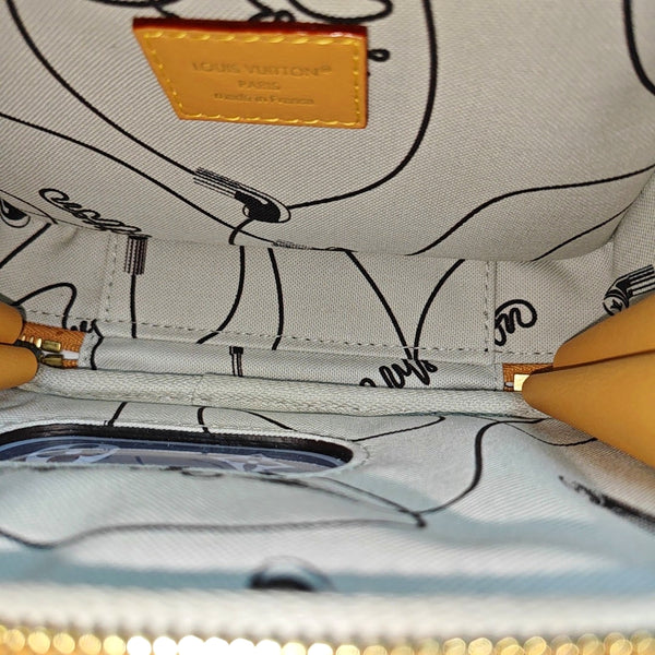 Monogram Coated Canvas Shoulder Bag Brown