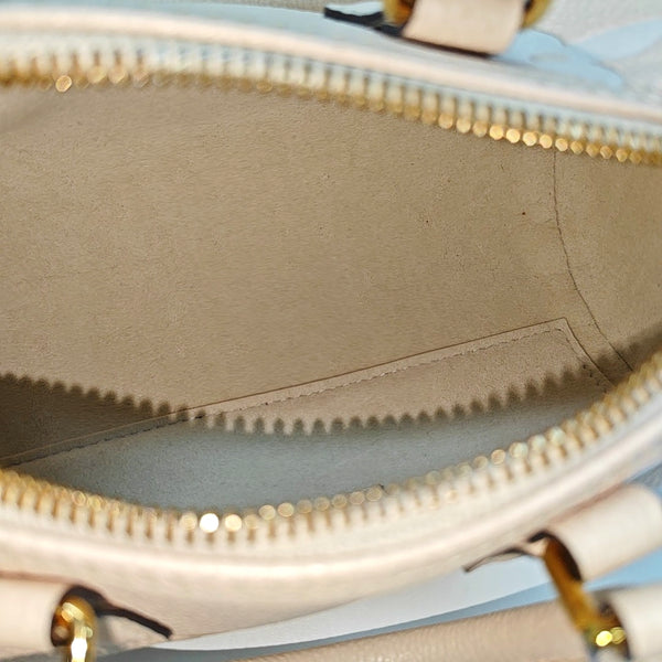 PAPILLON PM Monogram Calfskin White