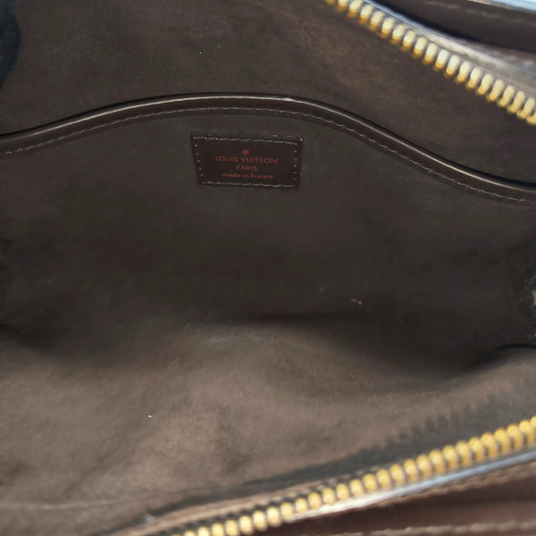 SAINT LOUIS Damier Ebene Coated Canvas Brown