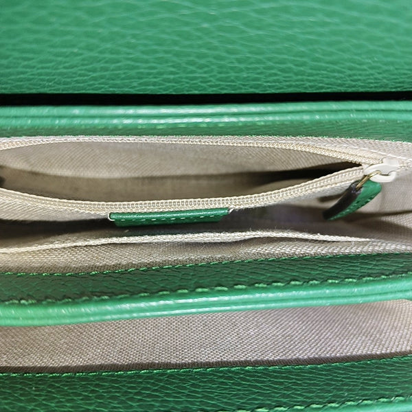 Interlocking G Small Calfskin Green