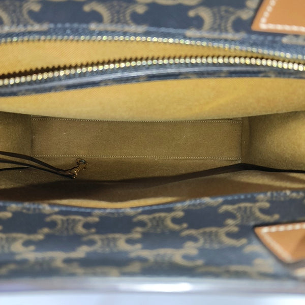 CABAS CELINE Small Coated Canvas Brown