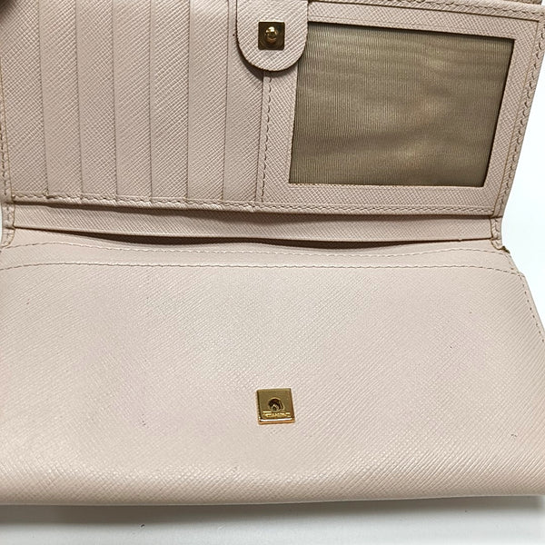 Gancini Calfskin Beige Wallet