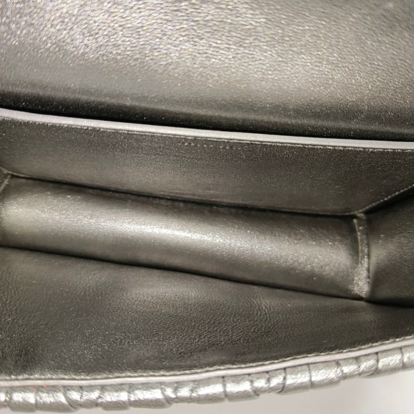 Miu Confidential Quilted Lambskin Silver