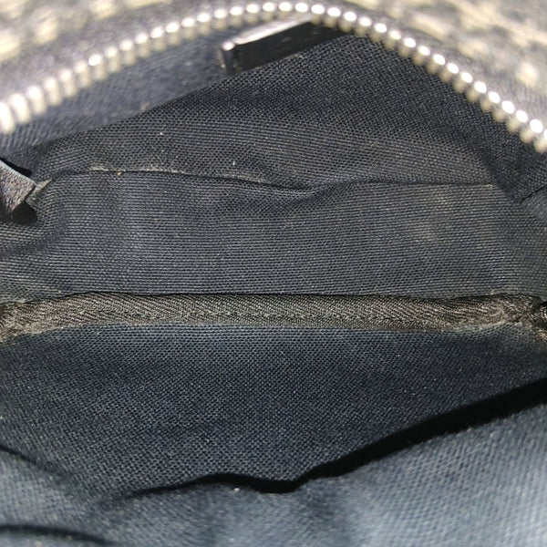 Monogram Fabric Shoulder Bag Gray