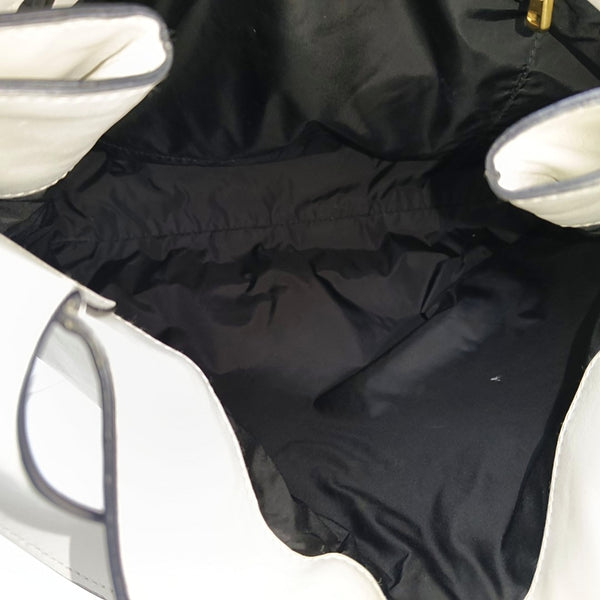 Calfskin Shoulder Bag White