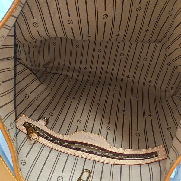 Monogram Coated Canvas Top Handle Bag Brown