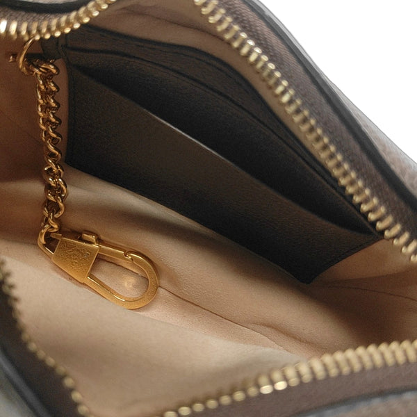 Ophidia Mini Monogram Coated Canvas Beige