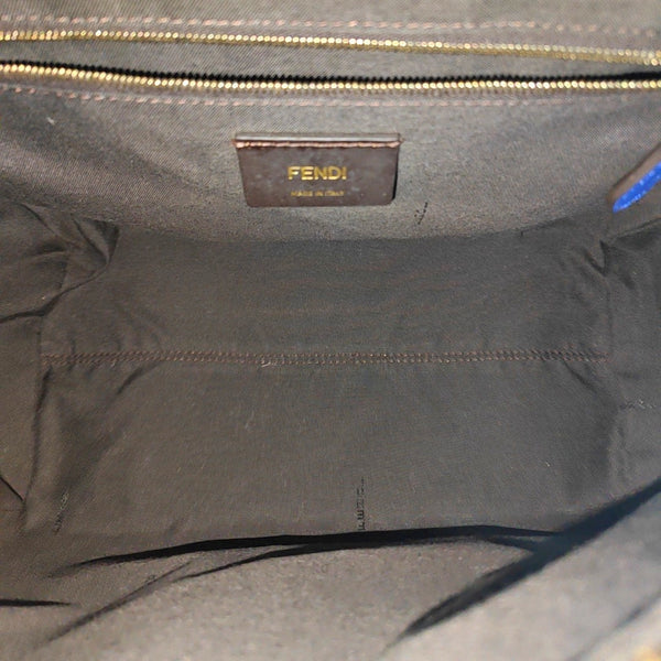 Calfskin Shoulder Bag Blue