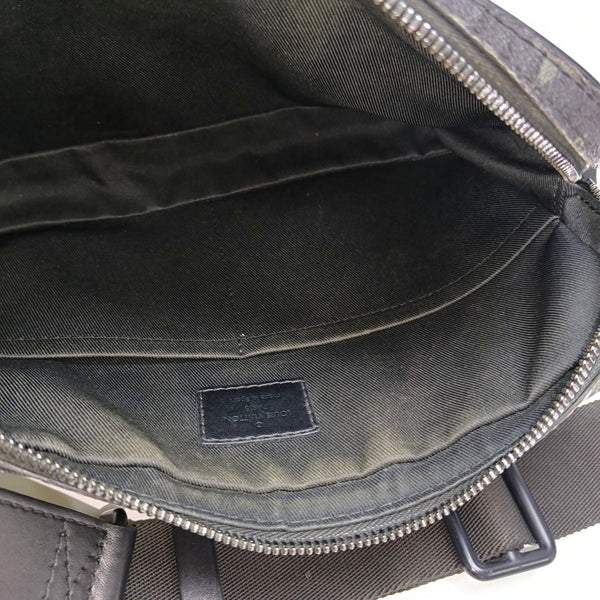ALPHA Monogram Coated Canvas Gray