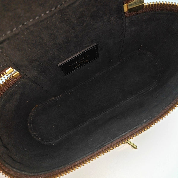 Vanity Chain Pouch Monogram Coated Canvas Brown