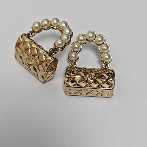 Metal Gold Stud Earrings