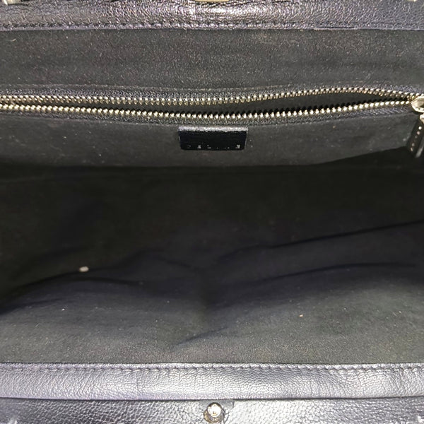 Horsehair Top Handle Bag Brown