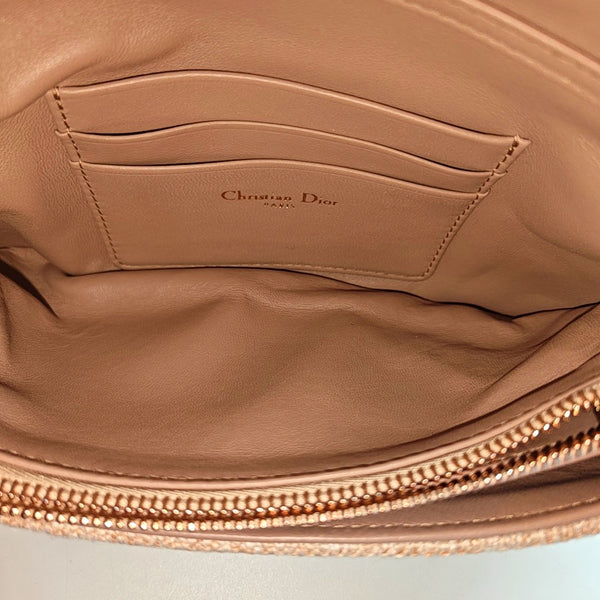 Dior Caro Small Cannage Fabric Pink