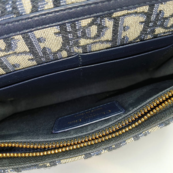 30 Montaigne Mini Oblique Canvas Blue