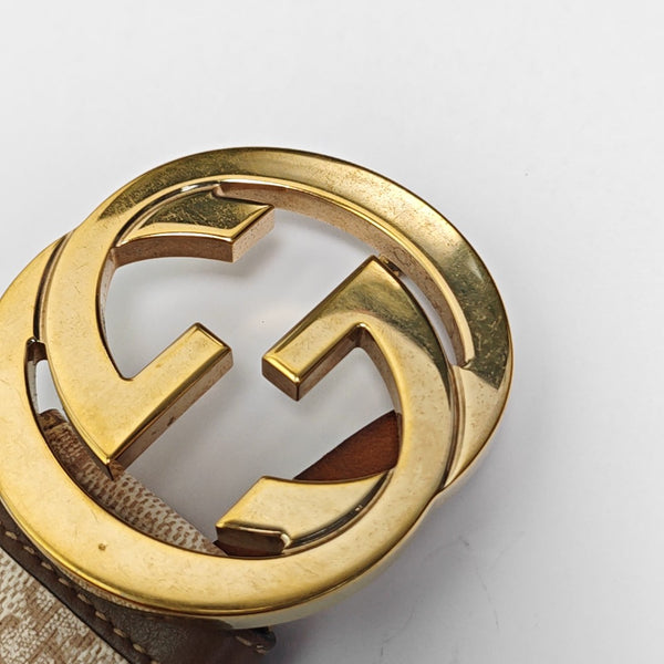 Leather Belt Beige