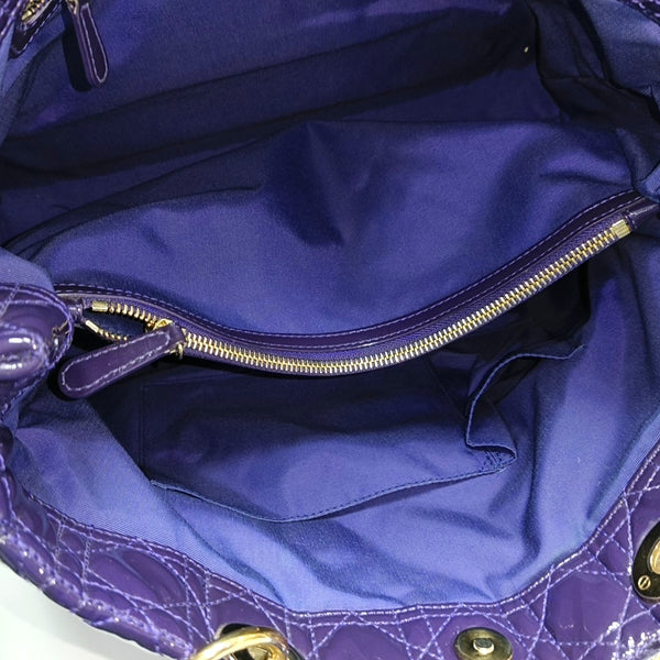Dior Soft Cannage Patent Leather Purple