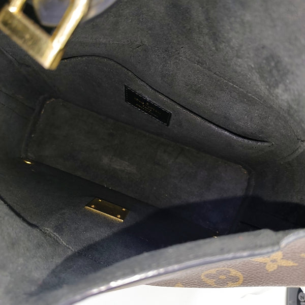 BENTO BOX Monogram Coated Canvas Brown