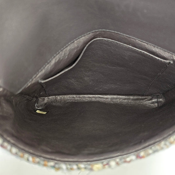 Quilted Wool Shoulder Bag Multicolor