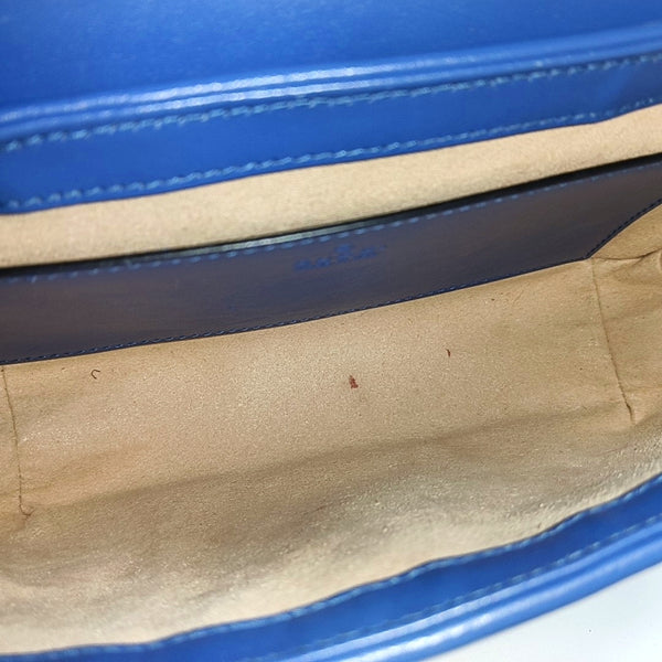 GG Marmont Small Quilted Calfskin Blue