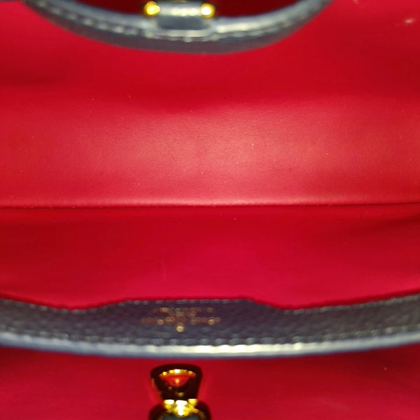 CAPUCINES MM Calfskin Blue