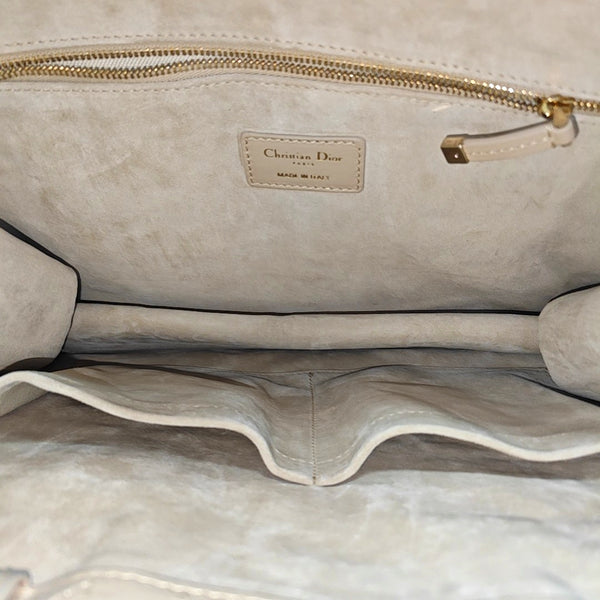 Book Tote Medium Cannage Calfskin Beige