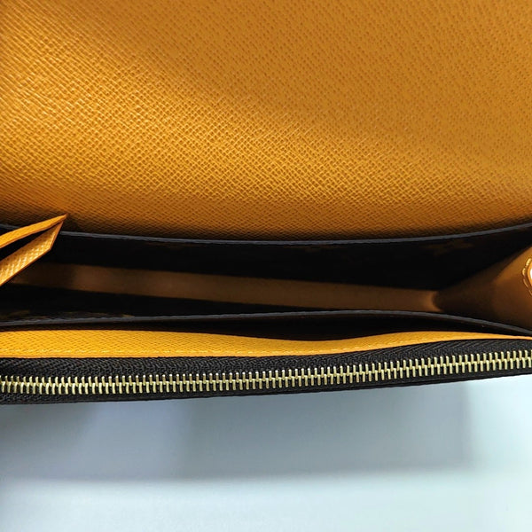 EMILIE Monogram Coated Canvas Brown Wallet