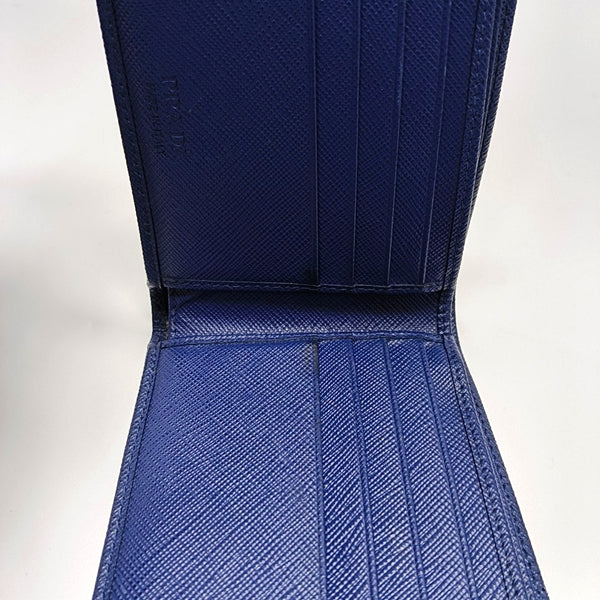 Saffiano Calfskin Wallet Blue