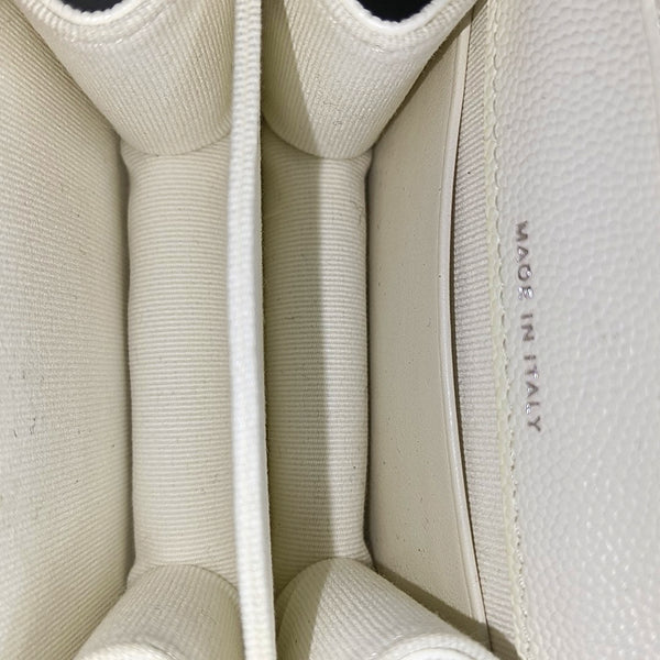 Quilted Grained Calfskin White