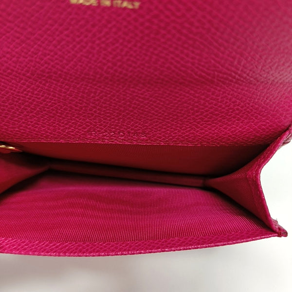 Calfskin Card Holder Red