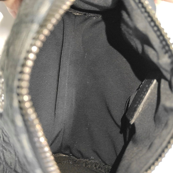 Oblique Canvas Shoulder Bag Black