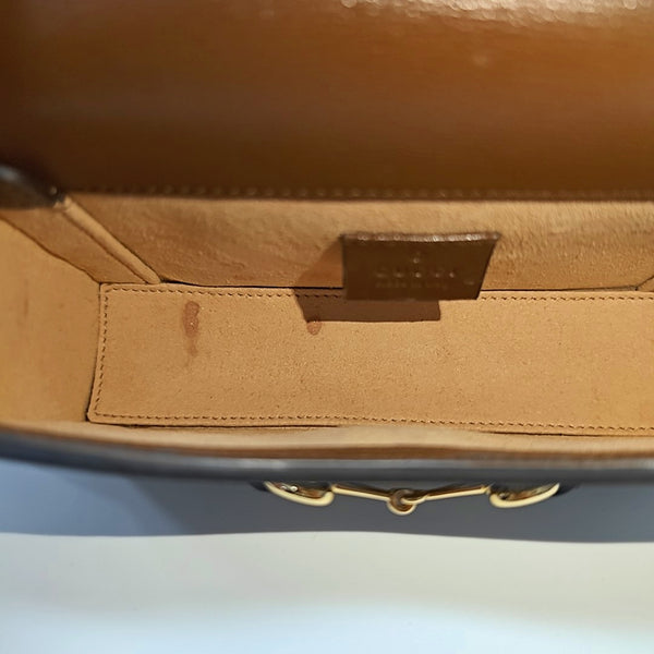 Horsebit 1955 Mini Monogram Coated Canvas Beige