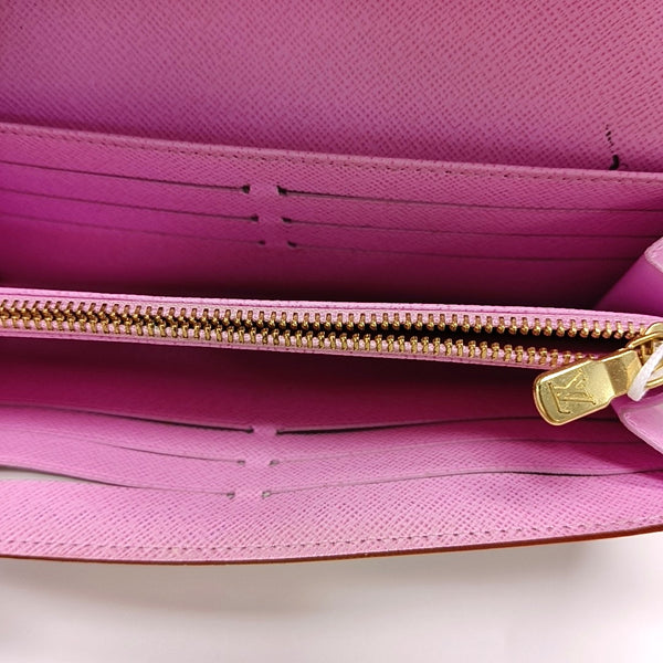 SARAH Monogram Coated Canvas White Wallet
