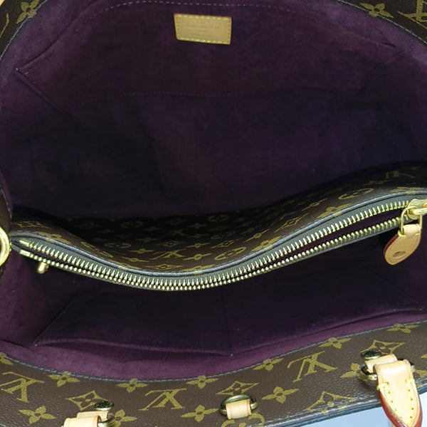 MONTAIGNE GM Monogram Coated Canvas Brown